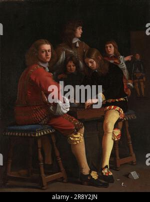 Die Draughts Players, 1652. Stockfoto