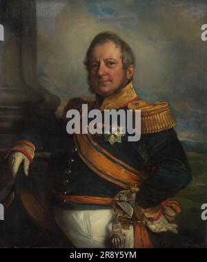 Porträt von Hendrik Merkus, Baron de Kock, Armeekommandant, und nach 1826 Generalleutnant der niederländischen Ostindischen Inseln, 1826-1857. Stockfoto