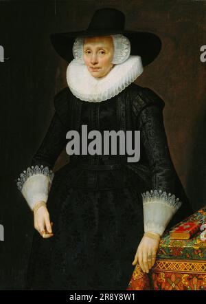 Das Porträt von Margarita Courten (1564-1640), 1625. Stockfoto