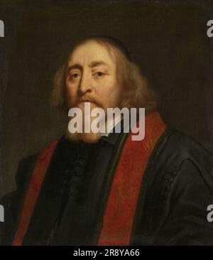 Porträt von Jan Amos Comenius, 1650-1670. Weitere Titel: Porträt von Jan Amos Comenius (Komensky) (1592-1670). Tschechischer Humanist und Pädagoge. Verbannt als Anführer der mährischen oder böhmischen Brüder und ließ sich 1656 in Amsterdam nieder. Stockfoto