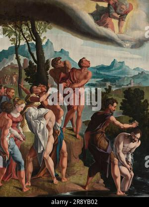 Die Taufe Christi, c.1535. Andere Titel: Die Taufe Christi. Stockfoto