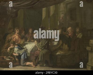 Das letzte Abendmahl, c.1664-c.1665. Stockfoto