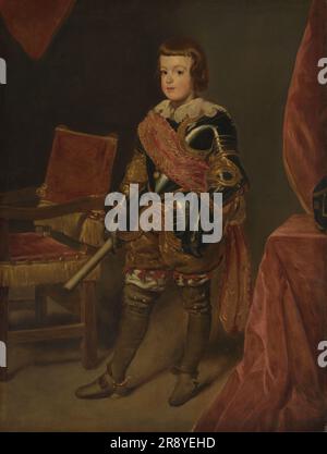 Porträt von Prinz Baltasar Carlos, Sohn des spanischen Königs Philip IV. Im Alter von etwa 11 Jahren, 1639-1645. Stockfoto