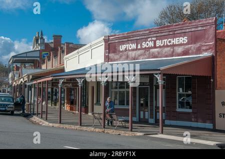 Historische Stadt Maldon in den zentralen viktorianischen Goldfeldern, Australien Stockfoto