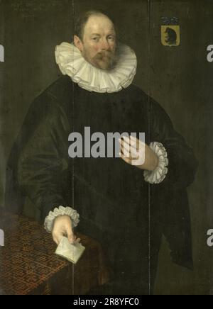 Porträt von Paulus Cornelisz van Beresteyn (1548-1625), Burgomaster von Delft, 1592. Stockfoto