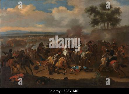 The Battle of the Boyne, Irland, Between Kings James II and William III, 12. Juli 1690, 1690-1733. Stockfoto