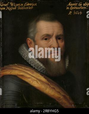 Porträt von Willem Lodewijk (1560-1620), Graf von Nassau, Spitzname: Friesisch &#X2018;US heit&#X2019; (unser Vater), 1609. Stockfoto