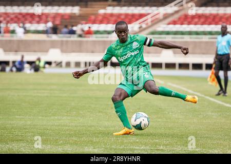 Nairobi, Kenia. 21. Juni 2023. Geoffry OCHIENG (DF, Gor Mahia). Gor Mahia gegen Kakamega Homeboyz, kenianische Premier League. Kasarani-Stadion. Kredit: XtraTimeSports (Darren McKinstry) Stockfoto