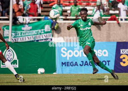 Nairobi, Kenia. 21. Juni 2023. Paul OCHUOGA (DF, Gor Mahia). Gor Mahia gegen Kakamega Homeboyz, kenianische Premier League. Kasarani-Stadion. Kredit: XtraTimeSports (Darren McKinstry) Stockfoto