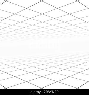 Abstrakter Hintergrund mit Perspektive. White Copyspace-Konzept. Stock Vektor