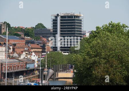 Beacon Tower, früher bekannt als Colston Towers, im Stadtzentrum von Bristol, England, Großbritannien Stockfoto