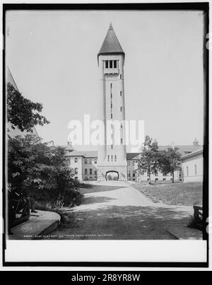 Fort Sheridan, Illinois, Turm über dem Quartier, c1898. Stockfoto