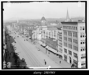 North Street vom Park, Pittsfield, Massachusetts, c1906. Stockfoto