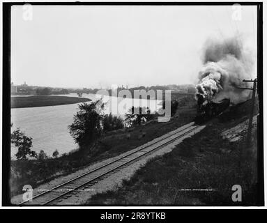 Janesville, Wisconsin, von Norden, zwischen 1880 und 1899. Stockfoto