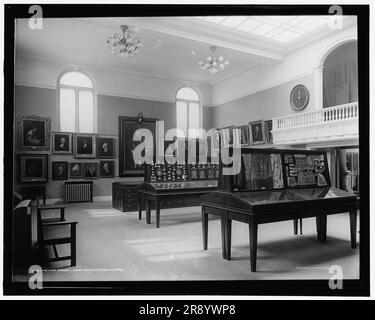 Bildergalerie, Essex Institute, Salem, Mass., c.between 1900 und 1910. Stockfoto