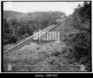 The Otis Elevating Railway and Catskill Mountain House, Catskill Mountains, New York (1902?). Stockfoto