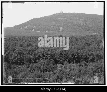 Mt. Tom und Mountain Park aus dem Osten, Holyoke, Massachusetts, zwischen 1900 und 1915. Stockfoto