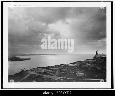 Morro Castle aus Cabanas, Havanna, Kuba, c1900. Stockfoto