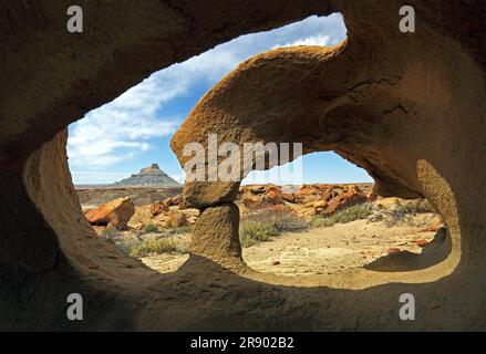 Fabrik Butte Bogen, in der Nähe von Hanksville, Utah, USA Stockfoto