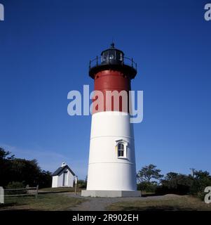 Nauset Light, Chatham, conorhynchos conirostris (1877), Eastham, Cape Cod, Massachusetts, USA Stockfoto