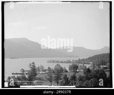 Silver Bay Hotel and Grounds, Lake George, New York, c1906. Stockfoto