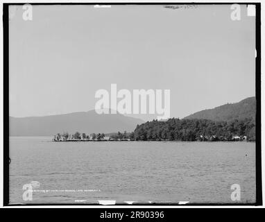 Silver Bay Hotel and Grounds, Lake George, New York, c1906. Stockfoto