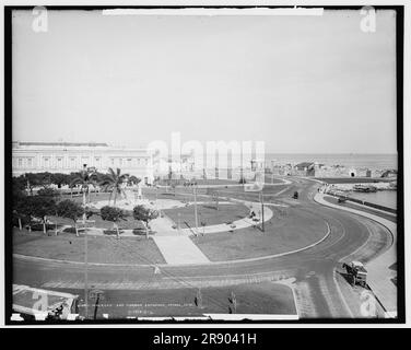 Malecon und Hafeneingang, Havanna, Kuba, c1904. Stockfoto