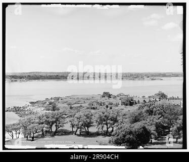 Hafen von Portland von Cushing's Island, c1905. Stockfoto