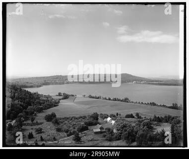 Lake Dunmore von Osten, Green Mountains, zwischen 1900 und 1906. Stockfoto