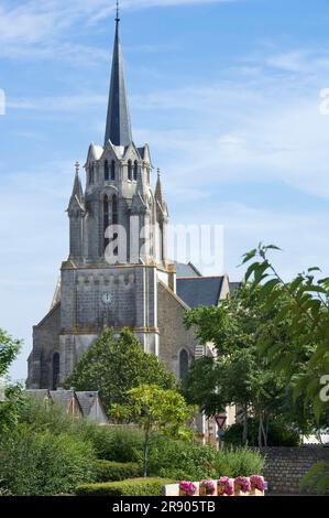 Saint Malo Church, Grande, Guerzac, Briere Regional Nature Park, Loire Atlantique, Pays de Loire, Frankreich Stockfoto