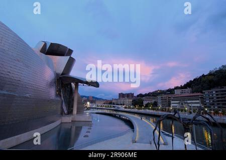 Bilbao, Bizkaia, Kantabrien, Spanien, Guggenheim Museum, Baskenland Stockfoto