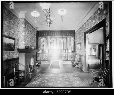 Empfangshalle, Country Club, Grosse Pointe Farms [sic], zwischen 1890 und 1901 Uhr. Stockfoto