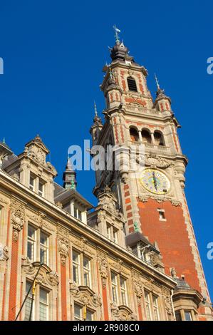 Handelskammer, Belfry, Beffroi, Lille, Nord Pas de Calais, Frankreich Stockfoto