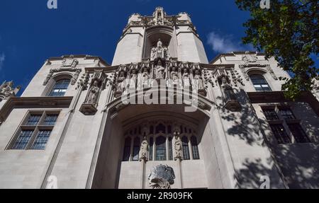 London, Großbritannien. Juni 2023. Der Oberste Gerichtshof in Westminster. Quelle: Vuk Valcic/Alamy Stockfoto
