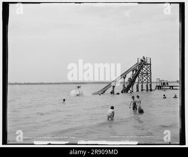 Badeort, Bois Blanc Island, Ontario, c1903. Stockfoto