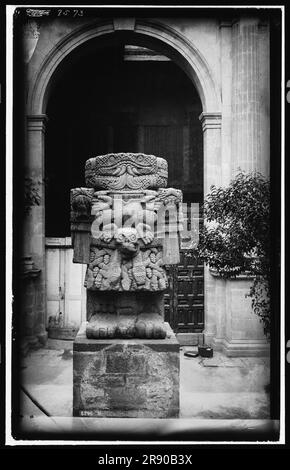 Idol, Teoyaomiqui, d. h. Coatlicue, zwischen 1880 und 1897. Stockfoto