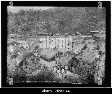 Das Steinbruchdorf El Abra, zwischen 1880 und 1897. Stockfoto