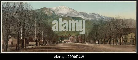 Pike's Peak Avenue, Colorado Springs, Colorado, c1898. Stockfoto