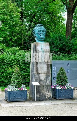 Richard Wagner, Bronzebürste von Arno Breker, Bayreuth, Bayern, Deutschland Stockfoto