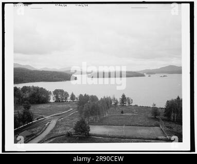 Unterer Saranac See von Algonquin, Adirondack Mountains, c1902. Stockfoto