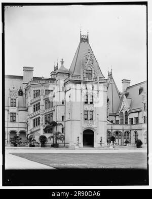 Der Eingang, Biltmore House, c1902. Stockfoto