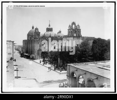 Kirche San Diego, Aguas Calientes, Mexiko, zwischen 1880 und 1900. Stockfoto