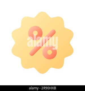 Discount Pixel Perfect Flat Gradient Color ui-Symbol Stock Vektor