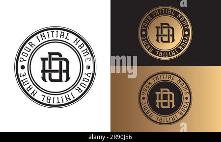 Luxury Initial AO oder OA Monogramm Letter Text Logo Streetwear Fashion AO Initial Logo Traditional Initial Font Stock Vektor