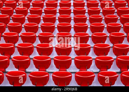 Tribunes in der San Mames Arena - dem offiziellen Heimstadion des FC Athletic Bilbao, Spanien Stockfoto