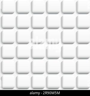 Weiße geometrische Textur - ein nahtloser Vektorhintergrund Stock Vektor