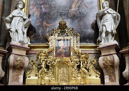 Wien, Österreich. Die Peterskirche (St. Barockkirche der römisch-katholischen Gemeinde in Wien Stockfoto