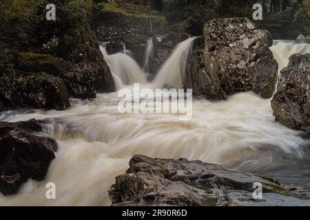 Wasserfall bei betws y Coed wales Stockfoto