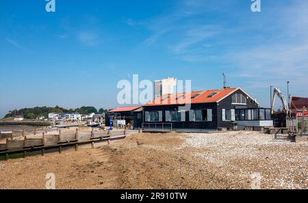 Whitstable North Kent, England, Vereinigtes Königreich - an der Küste entsorgte Austernschalen Stockfoto