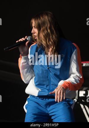 4. Juni 2023 UK Gloucestershire cheltenham Rennstrecke Mel C Vorstellung am Wychwood Festival Day 3 Stockfoto